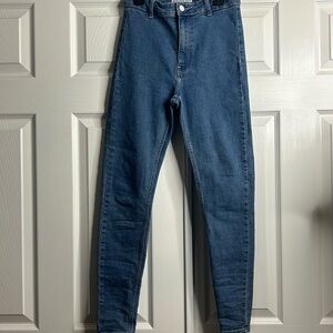 Bershka Denim High Rise Skinny Medium Wash Jeans US‎ 4